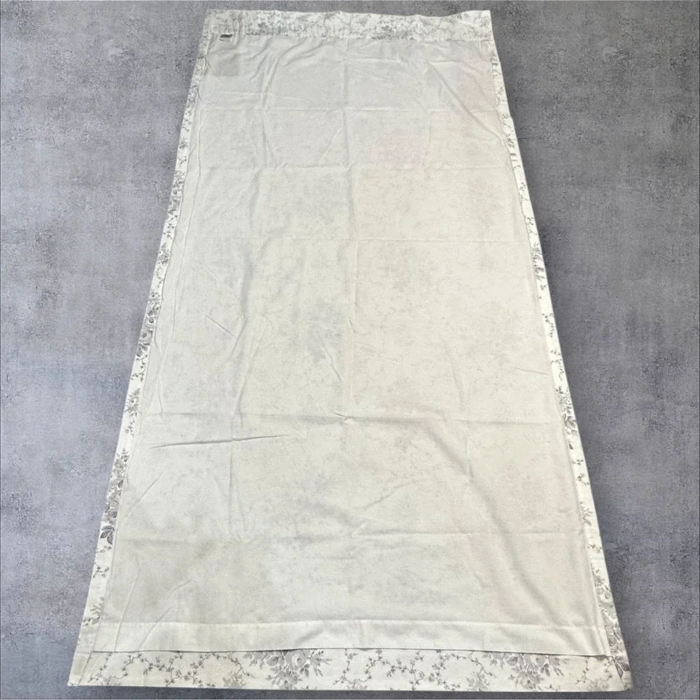 Laura Ashley‎ Sophia Purple/Gray Floral Drapes 39x86
